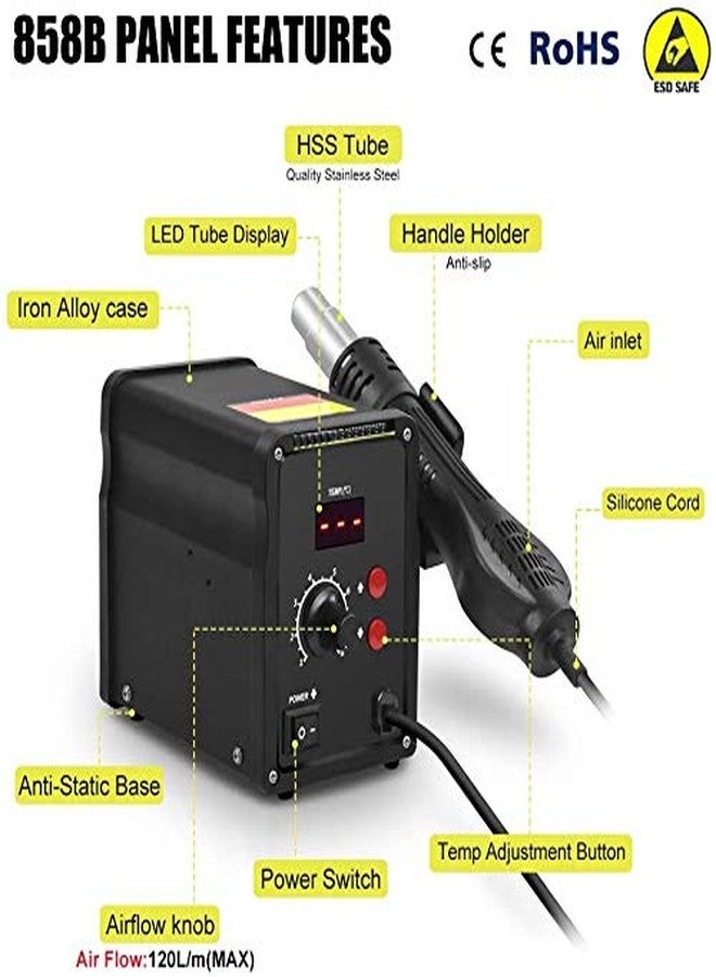 SCHOFIC 858D Hot Air Rework Station Digital SMD Soldering Station Kit Desoldering Welder Accessories - Image 5